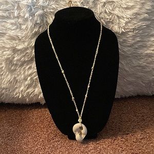 Cream stone necklace